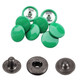 15mm 4-Part S Spring Press Studs with Colour Caps and Gunmetal Components - (10 Sets)